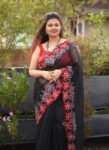 Kota Saree with Hand Weaving Border_Black02