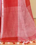 Check Linen Sarees Style 3_1