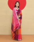 Check Linen Sarees Style 4_1