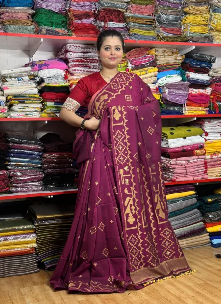 Cotton Jamdani Saree with Blouse Piece