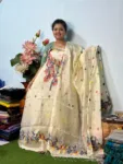 Handloom Jamdani Kurti with Dupatta_Off White