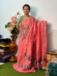 Handloom Jamdani Kurti with Dupatta_Pink